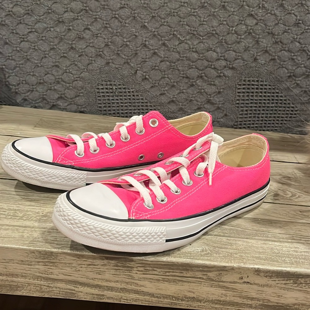 Converse Pink and White Chuck Taylor Sneakers